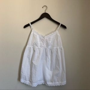 ☀️Victoria Secret Eyelet Lace Babydoll Top